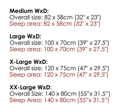 Highland Dog Mattress (in Blue, Red or Grey) by Scruffs