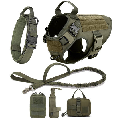 Dog Collar Military Dog Harness And Leash Set