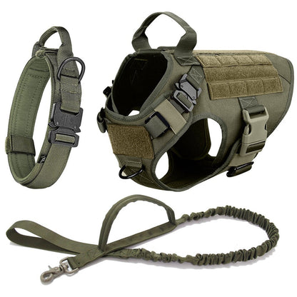 Dog Collar Military Dog Harness And Leash Set